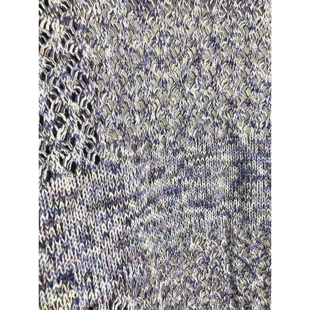 Croft & Barrow Womens Blue Marbled Cardigan Size Medium - Picture 7 of 8